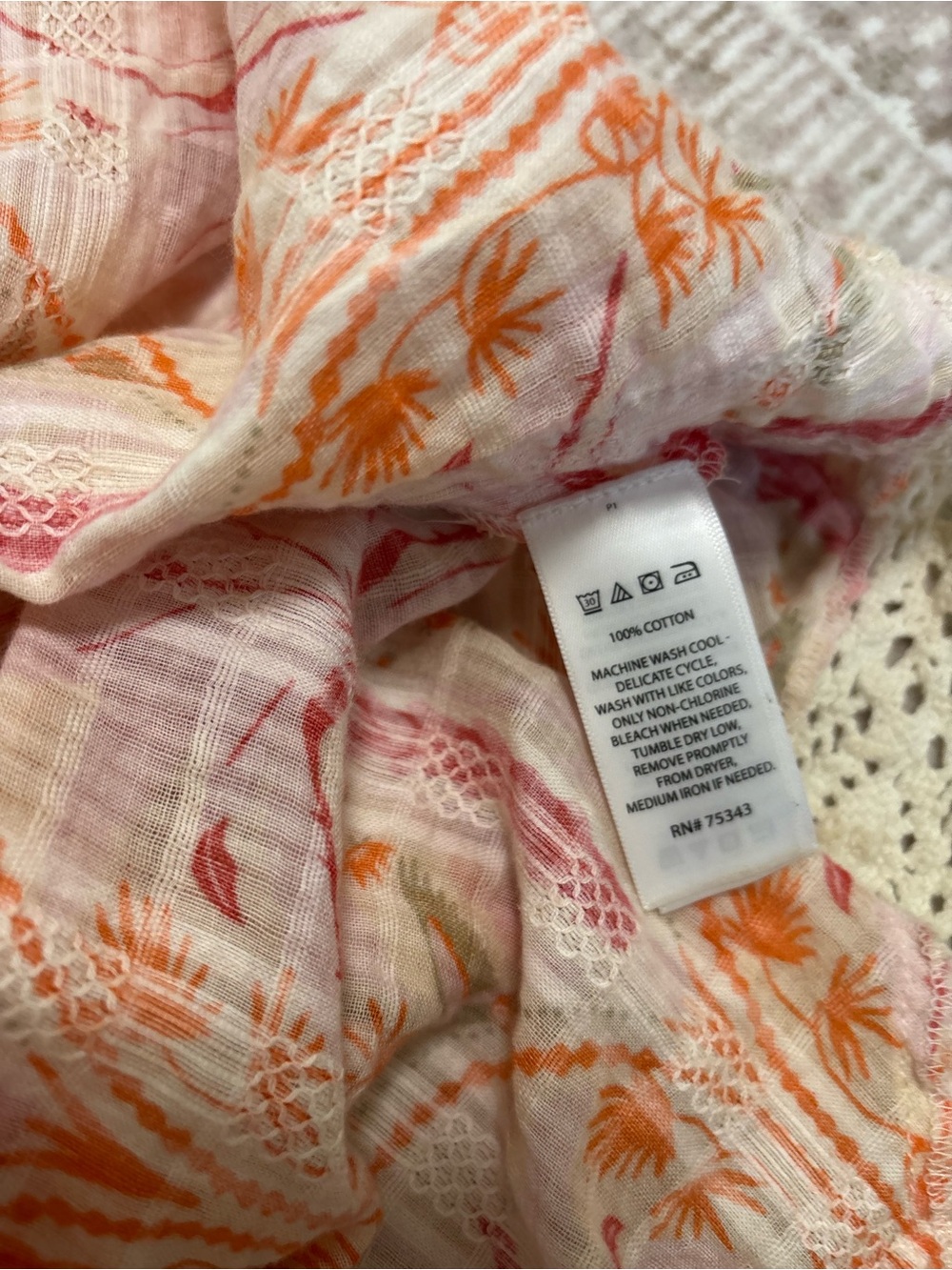 Haute Hippie Style Women’s Bohemian Pink/Orange Palm Print Maxi Slip Dress - Picture 6 of 6